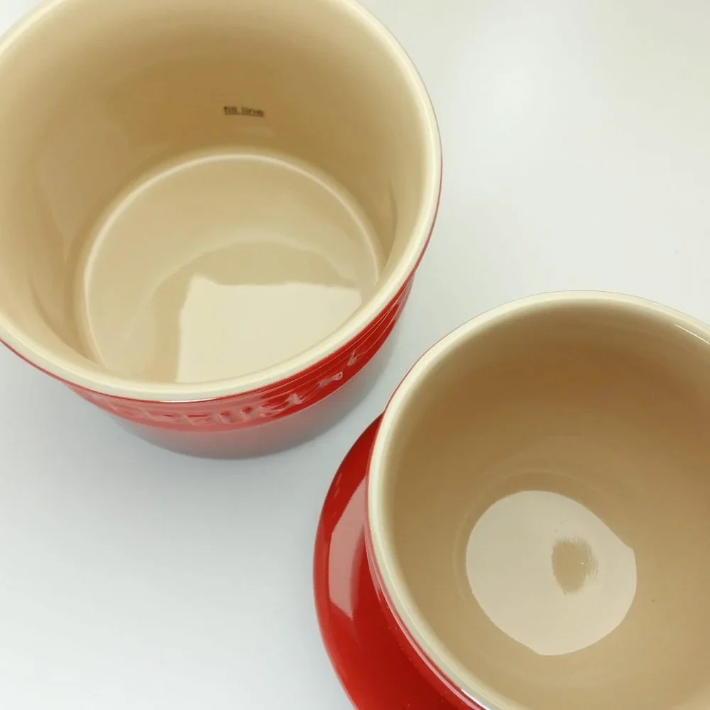 Le Creuset Butter Crock in Cerise